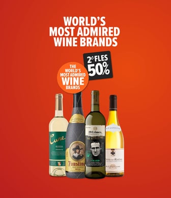 Most admired wine brands nu met korting! 2e fles 50% korting
